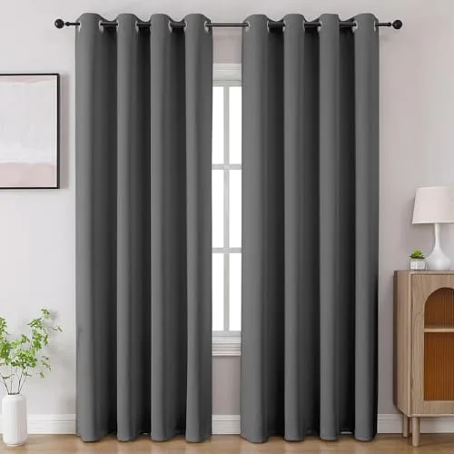 Cortina 80-90% Blackout Solid Door Curtains 9 Feet Set of 2 at ₹799