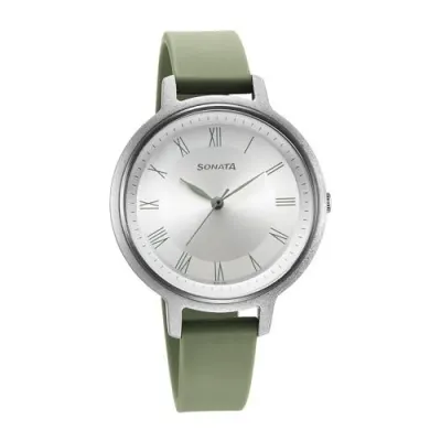 Sonata Polyurethane Silver Dial Analog Watch for Women at ₹675