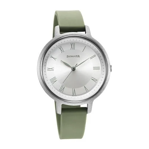 Sonata Polyurethane Silver Dial Analog Watch for Women at ₹675