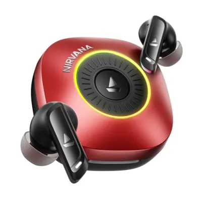 boAt 2026 Launch Nirvana Crown, Sonic ARC, LEDs, Haptic Feedback,50dB Hybrid ANC,Spatial Audio, 6 Mic ENx, App Support, v6.0 Bluetooth Earbu at ₹2,199