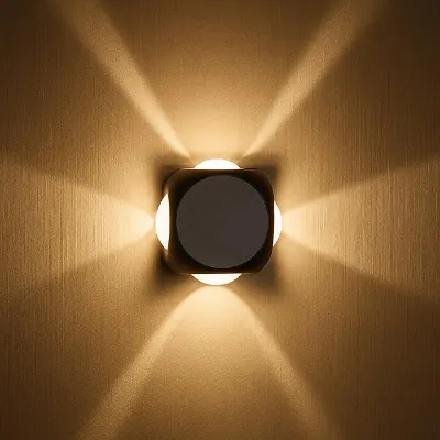LED Outdoor UP Down Wall Light Rainproof & Shockproof Alluminium Body 4 Way Exterior Wall Step Light Fixture at ₹169