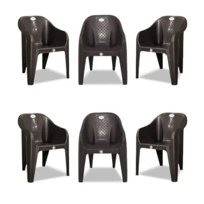 Set of 6 Plastic chairs at ₹2,559