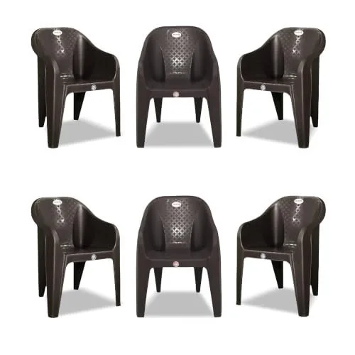 Set of 6 Plastic chairs at ₹2,559
