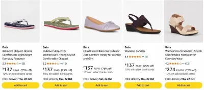 GRAB : Upto 78% Off On Bata Footwears