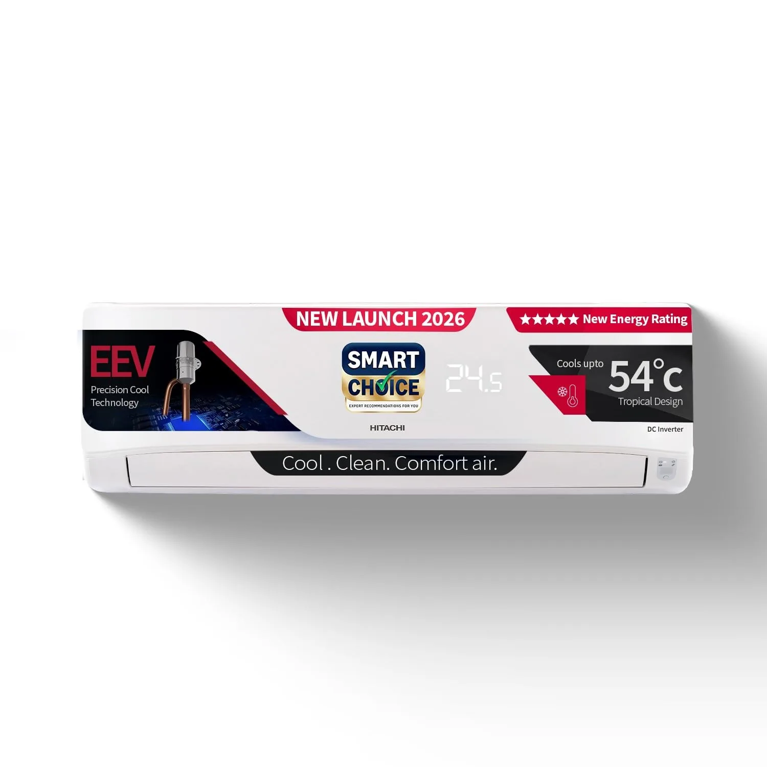 Hitachi Smart Choice 1.5 Ton 5 Star AC at ₹38,740