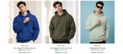 ALPHA TRIBE HOODIES at ₹499
