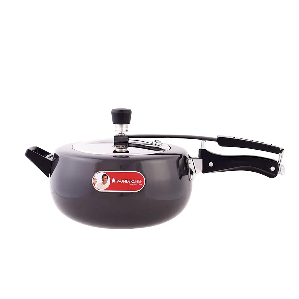 Wonderchef Taurus Hard Anodized Inner Lid Pressure cooker, 5 liter at ₹1,899
