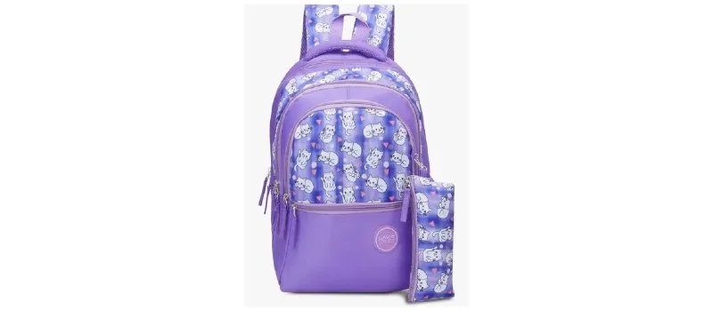 Lavie Sport Whisker Backpack | 22 Liters | Rain Cover | Gift for Biys & Girls at ₹419