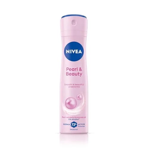 NIVEA Pearl & Beauty Deodorant Spray for Women, 72H Odour & Sweat Protection Underarm Deo, Smooth & Even Underarms, All Day Freshness, Body  at ₹131
