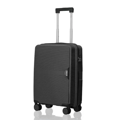 HRX Parabola Cabin Size Haileys Black Polypropylene Hard She at ₹999
