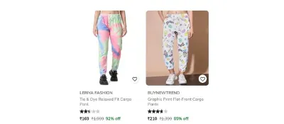 Cargo Pants from ₹169