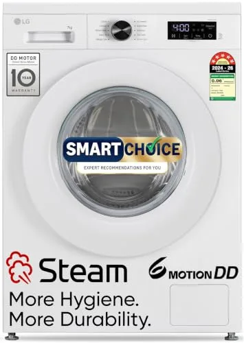 LG Smart Choice, 7 Kg, 5 Star, Steam, Inverter Direct Drive Technology at ₹22,490