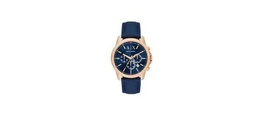 Armani Exchange Leather Analog Blue Dial Men Watch at ₹11,546
