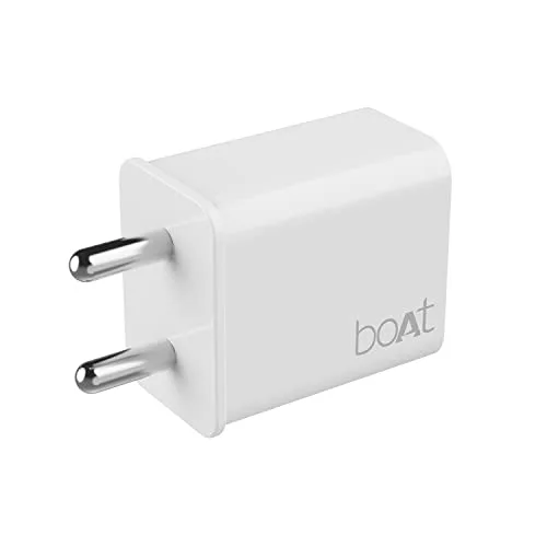 boAt WCD 20W Type C Fast Wall Charger, Overheat/Overcharge Protection for iPhone 16/15/14/13/12, Android, TWS etc at ₹349