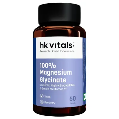 HK Vitals 100% Magnesium Glycinate 1880mg (60 Tablets) at ₹399
