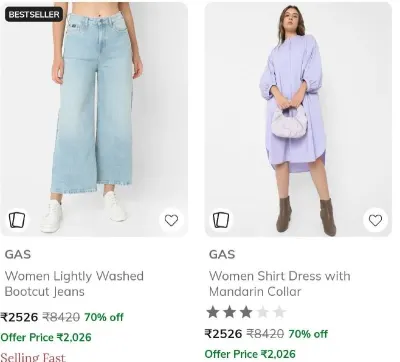 Upto 70% Off On Premium Brands Clothing