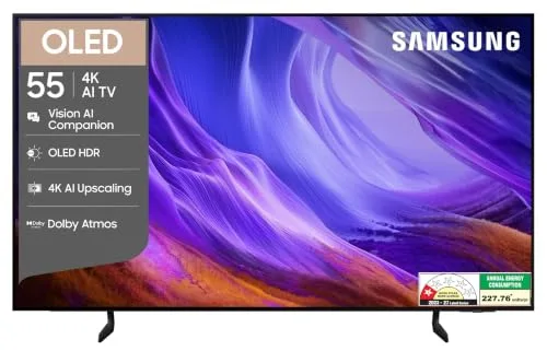 Samsung 55 inches OLED 4K Samsung Vision AI Smart TV QA55S85HAELXL at ₹85,690
