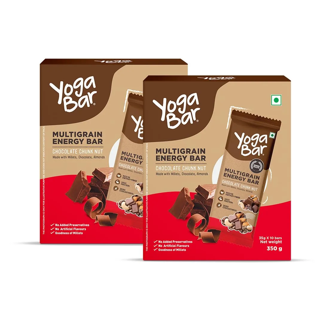 Yogabar Multigrain Energy Bars, 20 Bars at ₹269