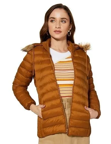 Symbol Women's Regular Quilted Jacket (Available in Plus Sizes) at ₹999