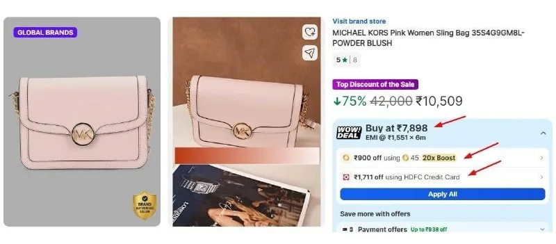 Loot Michael Kors Bags Flat 81% Off [Many Otpions]