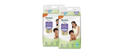 Himalaya Total Care Baby Pants Diaper, Size L (Large), 128 Count at ₹1,030