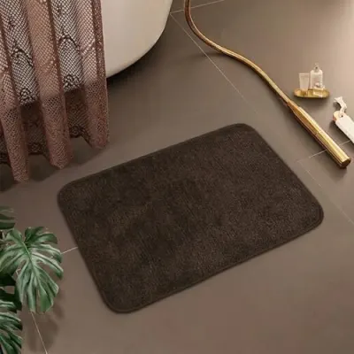 Microfiber Solid Rectangle Anti-Skid Bath Mats Soft & Super Absorbent Mats for Shower Washable | Non-Slip & Quick-Drying Mats for Kitchen Ba at ₹99