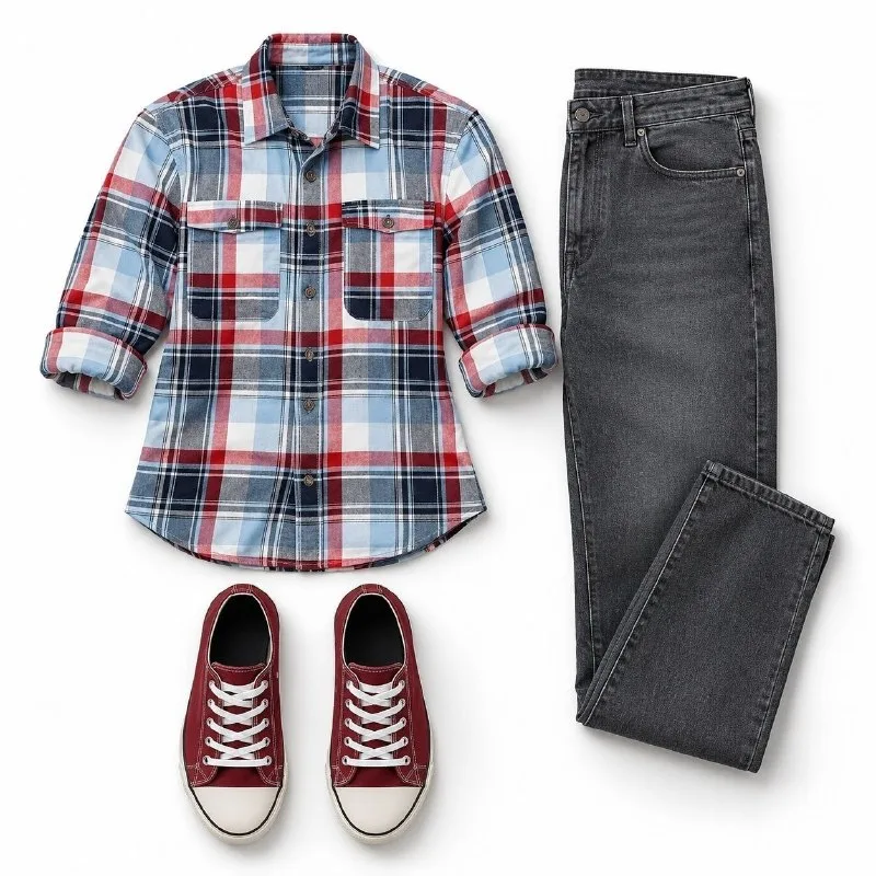Shirt, Jeans and 1 more