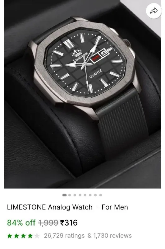Analog Watch For Men at ₹316