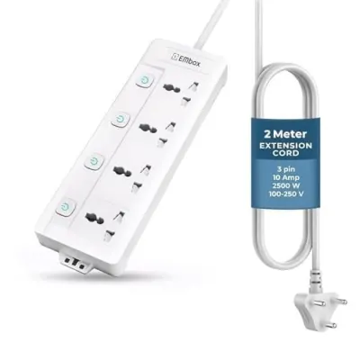 Grab : Upto 72% OFF On EMBOX Extension Board at ₹449