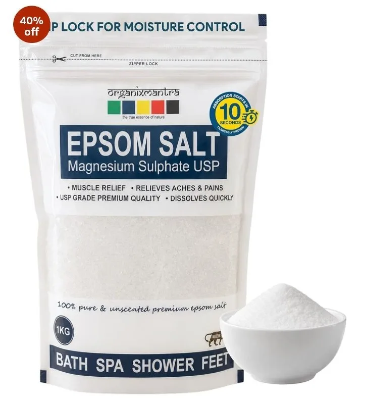 Organix Mantra Epsom Bath Salt – 1KG at ₹239