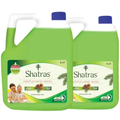 Shatras Handwash Liquid Refill Can Refresh Pine | 100% Germ at ₹339