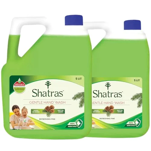 Shatras Handwash Liquid Refill Can Refresh Pine | 100% Germ at ₹339