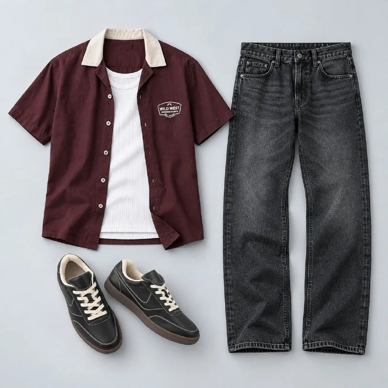 Shirt, Jeans and 1 more