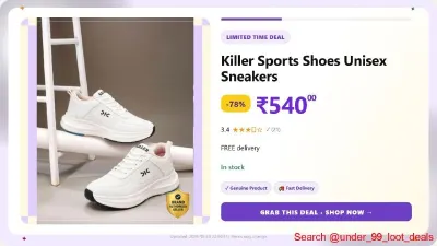 Killer Sports Shoes Unisex Sneakers at ₹540