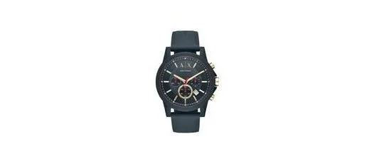 Armani Exchange Mens Outer Banks Silicon Chronograph Watch at ₹6,518
