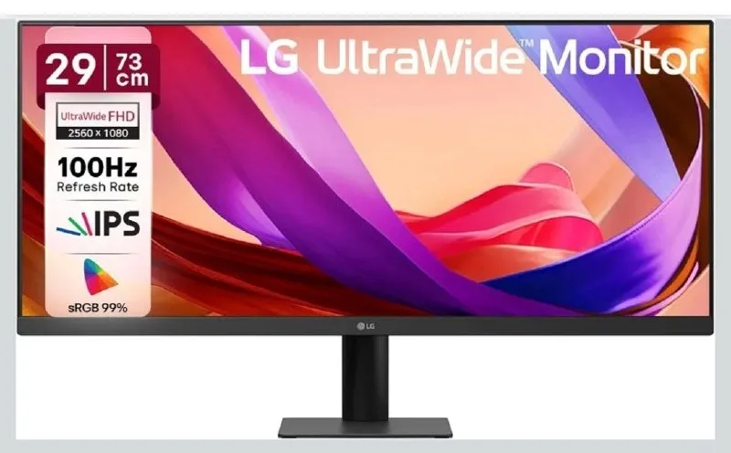 LG 29U511A 73 cm (29 Inch) UltraWide WFHD (2560x1080) IPS Monitor, 100Hz, 5ms(GtG), Anti-Glare at ₹12,149