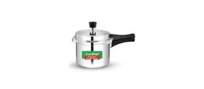 Greenchef Marco Aluminium outer lid Pressure Cooker, Non-Induction Base 3 Litre at ₹499
