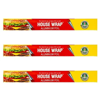 House Wrap Aluminium Foil Total 27 Meter for Food Packing, C at ₹170