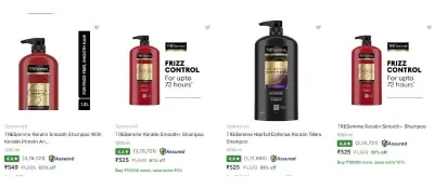 Upto 75% Off On Branded Shampoos