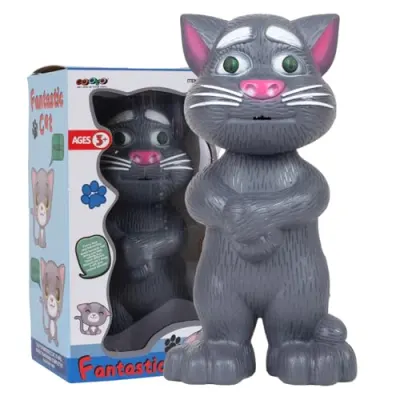 Gooyo GY-838-17/27 Virtual Animal Talking Tom Cat Toy for Kids | Best Musical Toy with More Features | Best Gift for Kids with Songs and Sto at ₹236