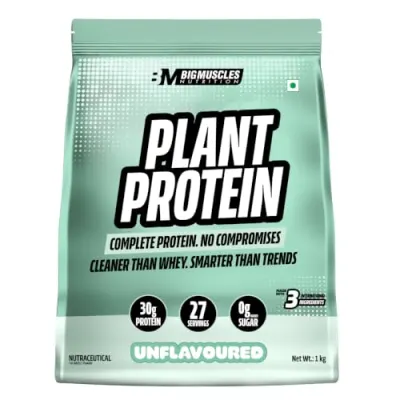 Bigmuscles Nutrition Clean Plant Protein | 30g Pea & Rice Pr at ₹899
