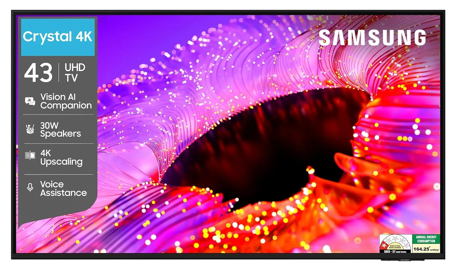 Samsung 43 inch (108cm) Crystal UHD 4K Vision AI 2026 Smart TV | 30W Speakers | 4K Upscaling | HDR10+ at ₹25,840
