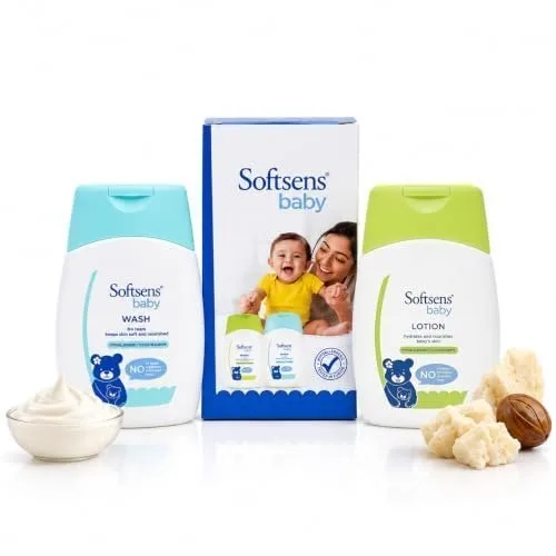 Softsens Baby Newborn Care Kit | Baby Care Travel Kit | Baby Wash (30 ml) & Baby Lotion (30 ml) | Gentle Baby Skincare for Babies & Kids 0–5 at ₹29