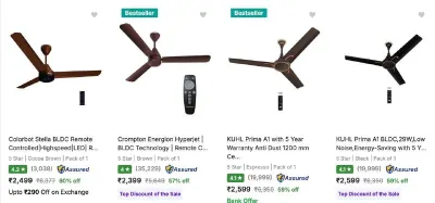 Top-Selling Fans from ₹1,425