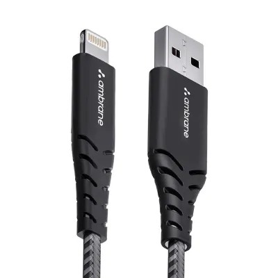 Ambrane USB To Lightning 3A Fast Charging Braided Lightning Cable at ₹122