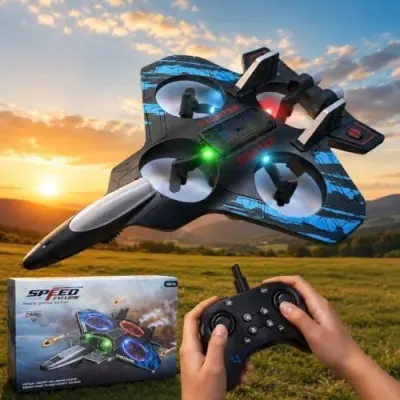 GRAPHENE Remote Control Airplane for Kids RC Fighter Jet Pla at ₹1,099