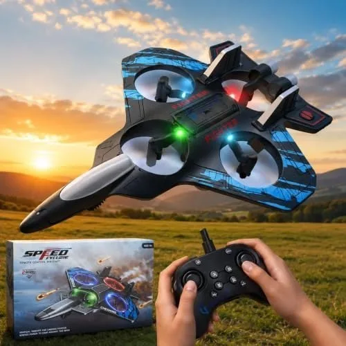 GRAPHENE Remote Control Airplane for Kids RC Fighter Jet Pla at ₹1,099