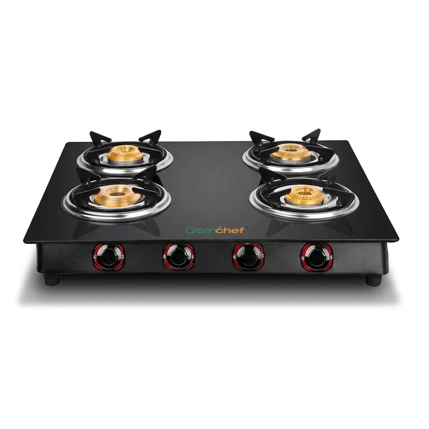 GREENCHEF Elon Glass cook top Four Burner Gas stove at ₹2,493