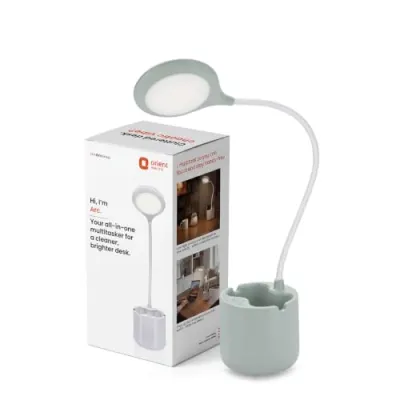 Orient Electric Arc 6W Rechargeable LED Desk Lamp, Matcha Green | Touch Control with Dimming | USB Type-C Charging | Flexible Gooseneck at ₹628
