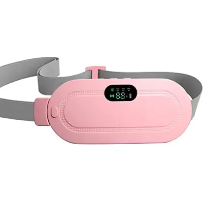 TEKCOOL Portable Cordless Heating Pad for Menstrual Cramps Relief, for Stomach, 3-Speed Temperature Adjustment and 4-Speed Massage Modes, Ba at ₹399